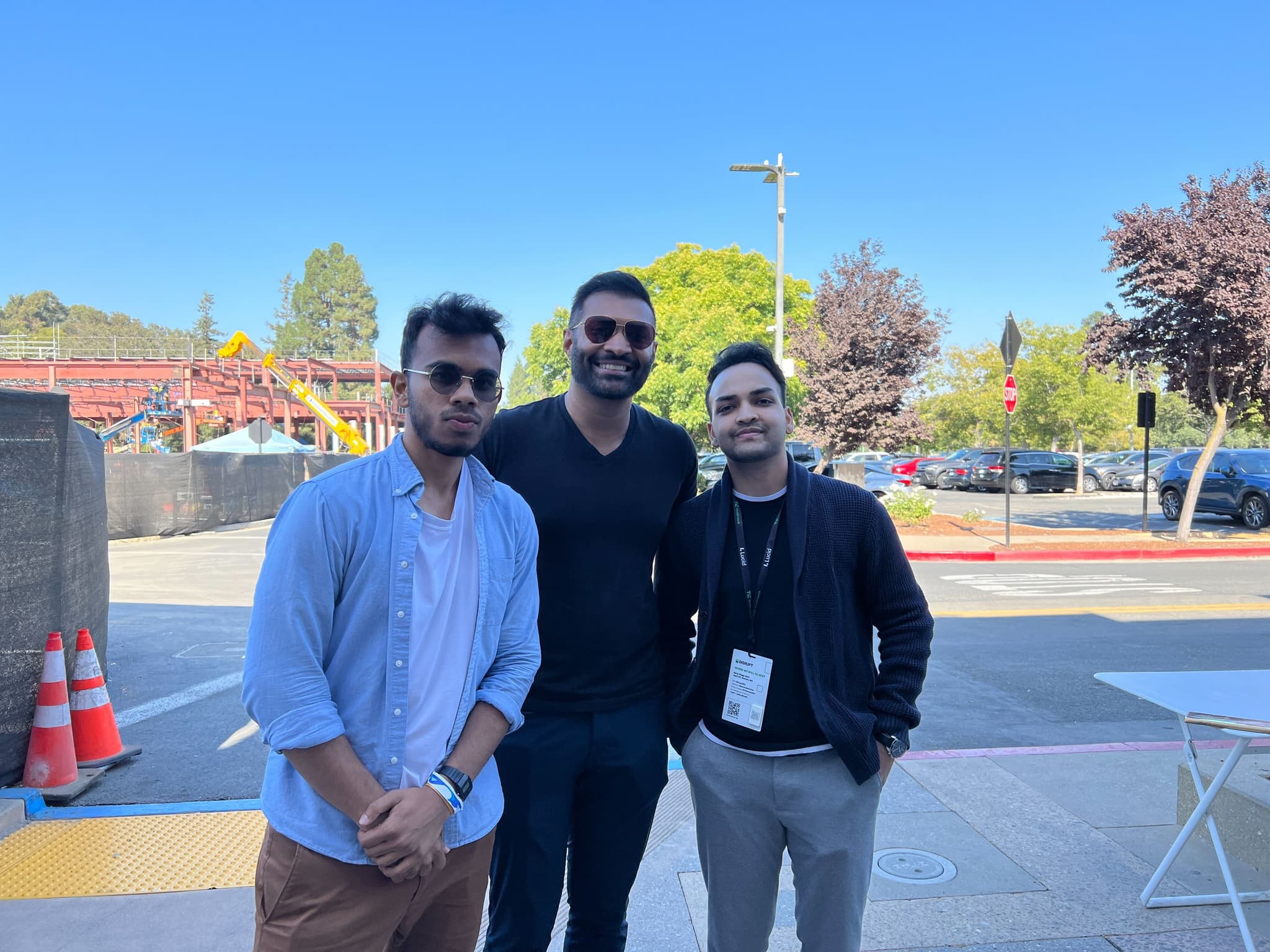 Meeting Tariq (our first investor) for the first time